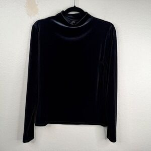 Only Hearts Helena Stuart Women's Top Gray Sz M Velvet Fairy Grunge Corp Goth